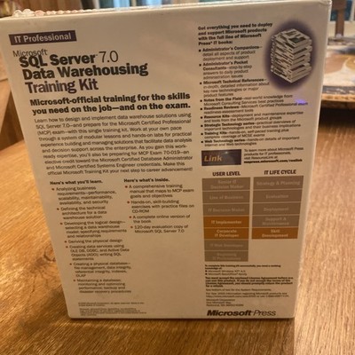 Vintage Microsoft SQL Server 7.0 Sealed Data Warehousing Training Kit Year 2000