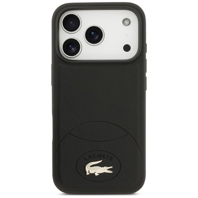 Lacoste iPhone 17 Pro Hülle Case Cover MagSafe Bliss Gold Metal Logo black