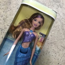 2009 NIB Barbie in A Mermaid Tale Doll - Water Play Fun - Blue Purple - Y4231