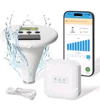WiFi Pool Alarm, Zuomeng Solar Wave Pool Alarm w/High Sensitivity, App Control