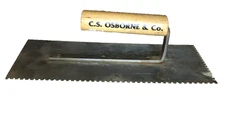 C.S. Osborne 9 x 4 inches Mastic Trowel Wooden Handle