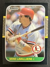 1987 Donruss Mike LaValliere Baseball Rookie Card RC 331 Cardinals Catcher VG OC. rookie card picture