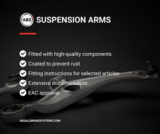 Für A.B.S. 212734 Control/Trailing Arm, wheel suspension
