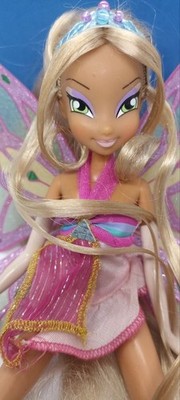''WINX CLUB'' Puppe FLORA ''Super Fate Enchantix'', 2007, Höhe 26 cm