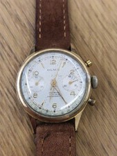 Cronografo vintage OLMA - 17 Rubis Incabloc - anni 40/50