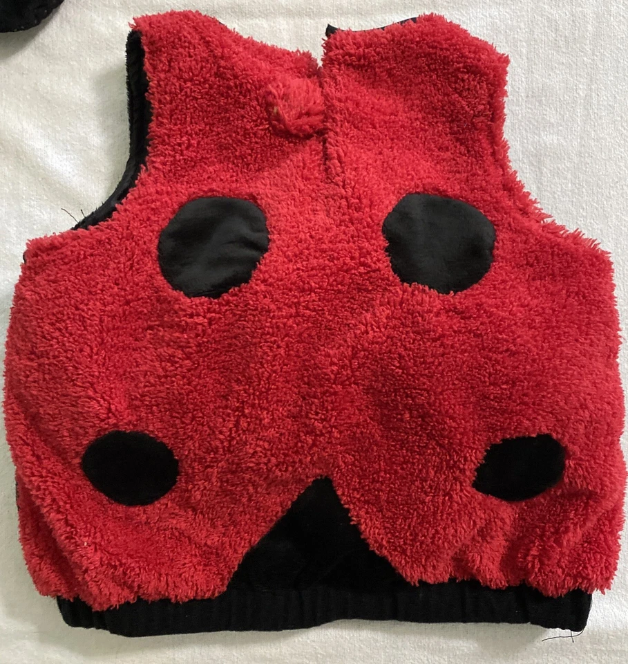 Infant Ladybug Vest with Detached Hood and added slippers Costume 12-24 Months - Image 4 of 4