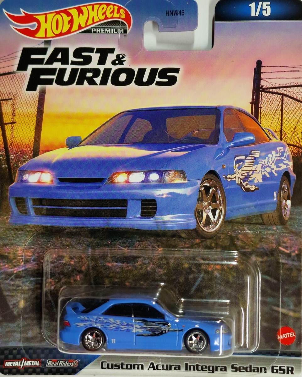 Hot Wheels PREMIUM HONDA CUSTOM ACURA INTEGRA SEDAN GSR THE FAST