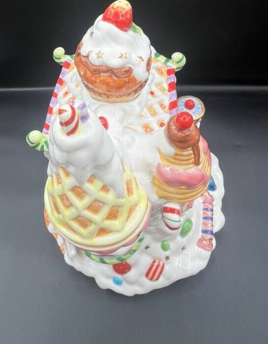 Fitz and Floyd Nutcracker Sweets Gingerbread House Christmas Cookie Jar - Picture 12 of 12