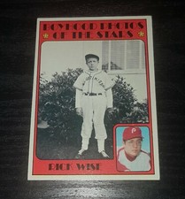 1972 Topps #345 Rick Wise Boyhood Photo of The Stars