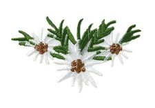 Edelweiss flowers Edelweiss costumes patch iron on patch applique 9227