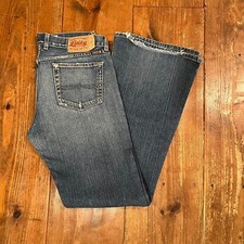 Vintage Womens Lucky Brand Bell Bottom Dungaree Jeans