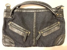 CONVERSE Borsa piccola nera con cerniera superiore anelli a D tasche zip vintage