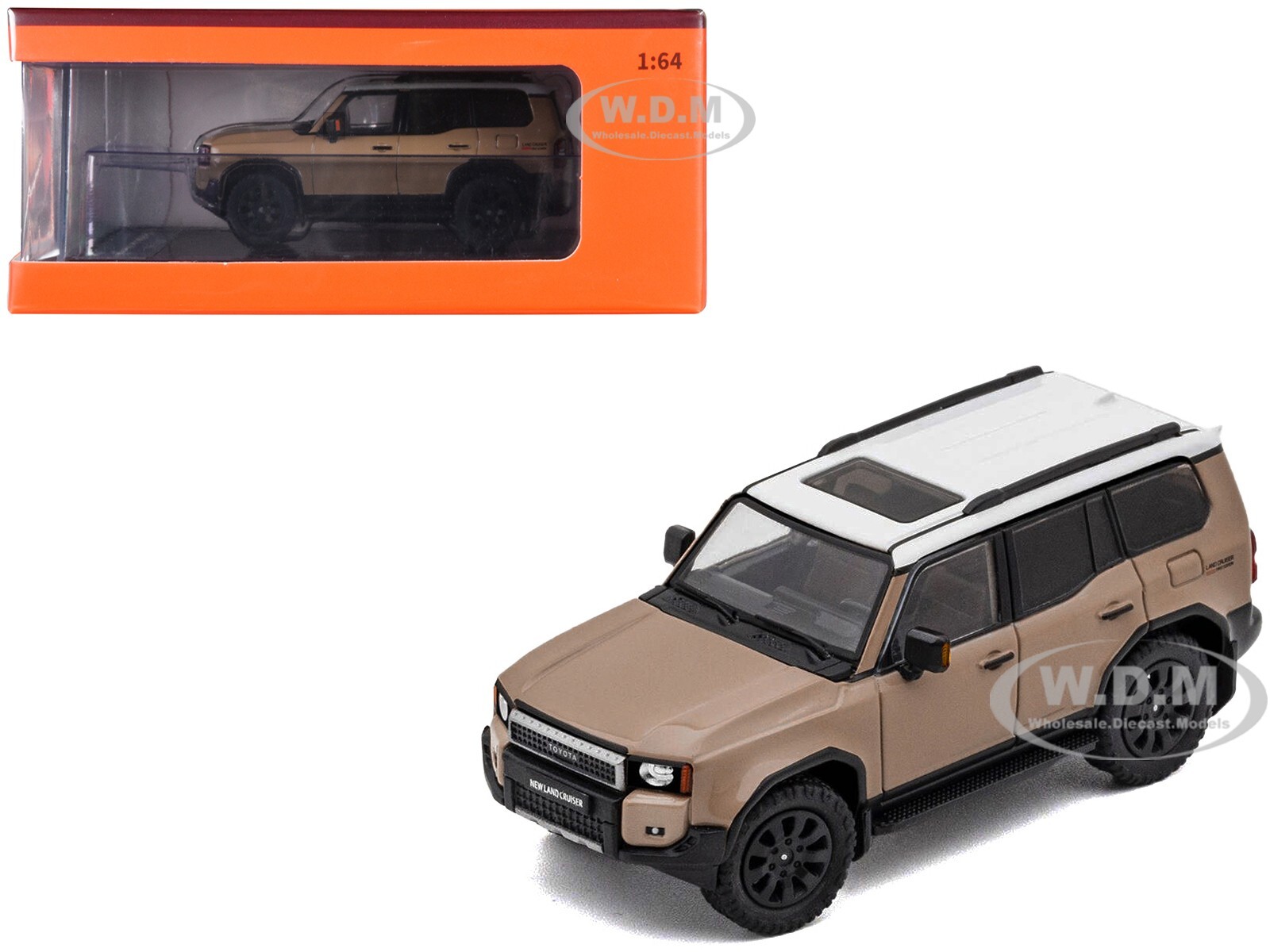 TOYOTA LAND CRUISER PRADO 250 БЕЖЕВЫЙ 1/64 МОДЕЛЬ АВТОМОБИЛЯ, ИЗГОТОВЛЕННАЯ НА ЗАКАЗ GCD KS-075-419