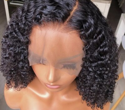 16” Afro Kinky Curly Medium Brown X Lace Human Remy Hair