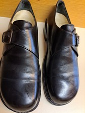 Herren-Schuhe, innen 28 x 9,5 cm,gebraucht Leder,glatt, Footprints, li+1cm höher