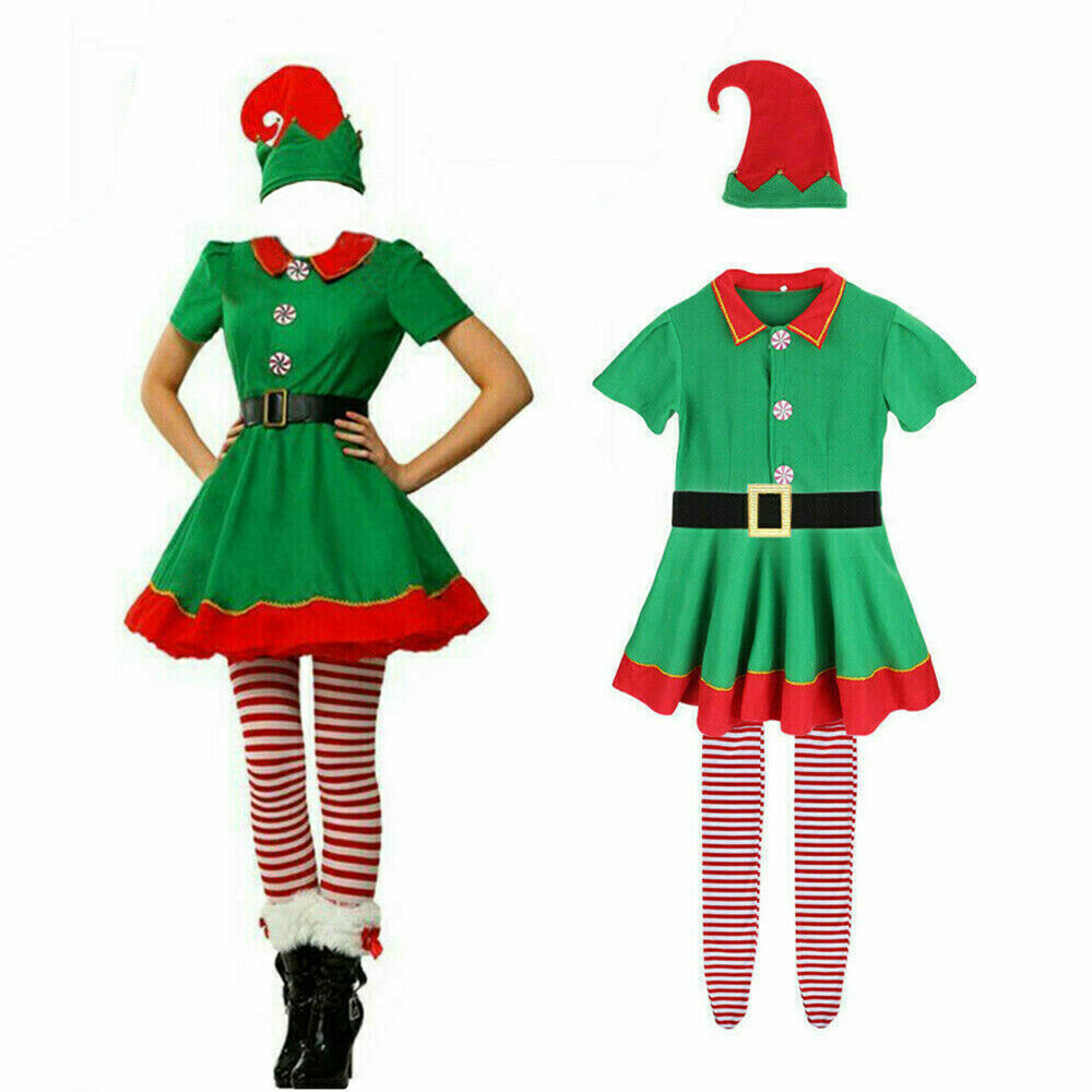 Disfraz niño niña elfo de Navidad duende duende carnaval disfraz
