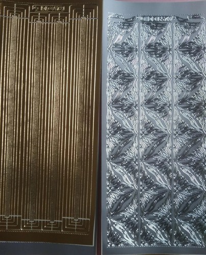 50 Assorted Themes & Designs Peel Off Stickers DD Gold & Silver - Picture 10 of 10