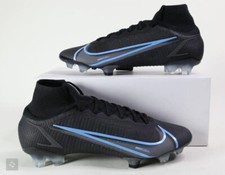 Men's Size 13 Nike Mercurial Superfly 8 Elite FG Black Photo Blue CV0958 004