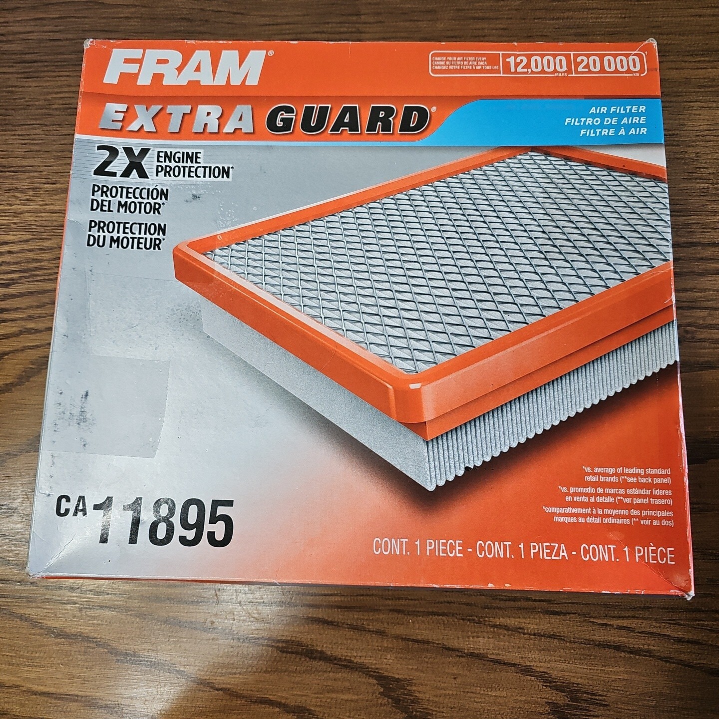 FRAM Extra Guard Air Filter, CA11895 for Select Toyota Vehicles New eBay