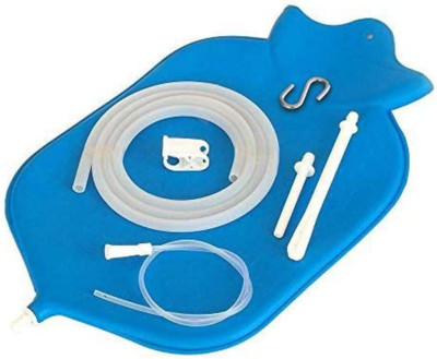 Naturofloplus Enema Bag Kit - 4 Quart for Deep Enemas - Open Fountain Top for Ea