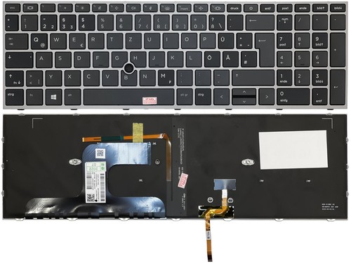 T-ProTek DEUTSCHE Tastatur Für HP Laptop - Beleuchtetes Keyboard Mit Rahmen
