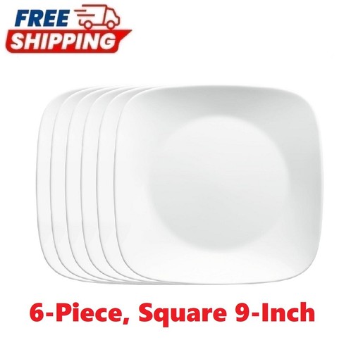Corelle Square Splendor Lunch Plates Set Of Corelle 6-Pack