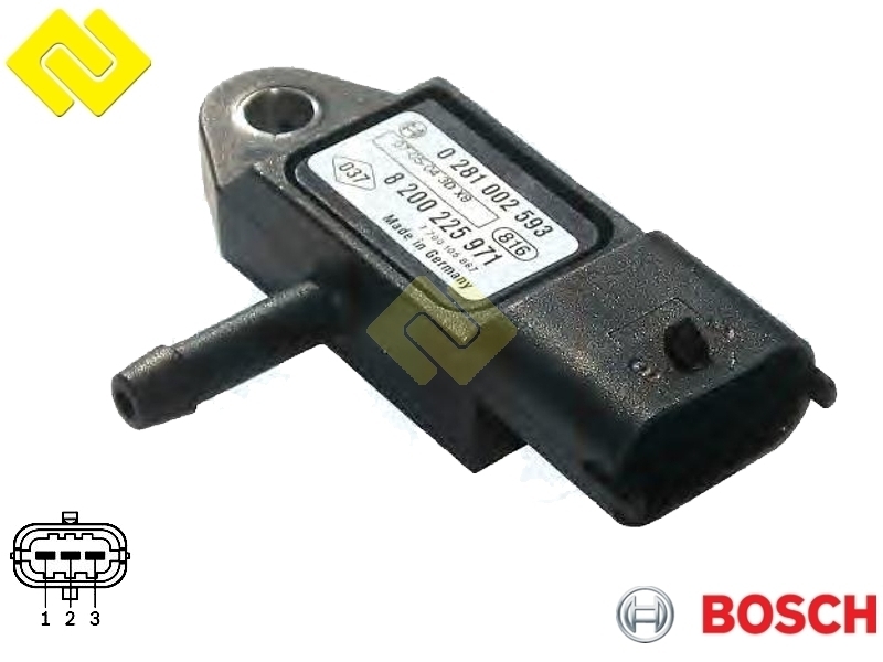 Bosch 0281002593 ,0 281 002 593 INTAKE MANIFOLD PRESSURE SENSOR 