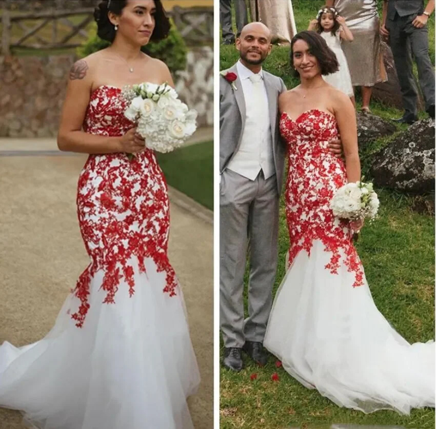 mermaid dress with lace top Half Sleeve Lace Top Long Mermaid Dress with Crystal Detailing-714170 –  DorrisDress