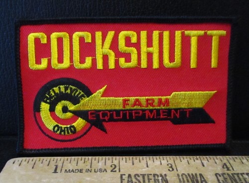 *Cockshutt Farm Equipment Bellevue Ohio Dealer Uniform Hat Cap Embroider Patch