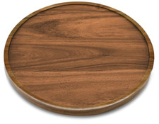 Acacia Wood Organizer Turntable for Cabinet Organization Kitchen Supplies