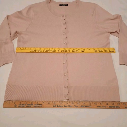 Suéter Pequeño Cable & Gauge para Mujer + Cárdigan Talla M Rosa Pálido Sin Mangas, Usado en Excelente Condición - Imagen 4 de 21