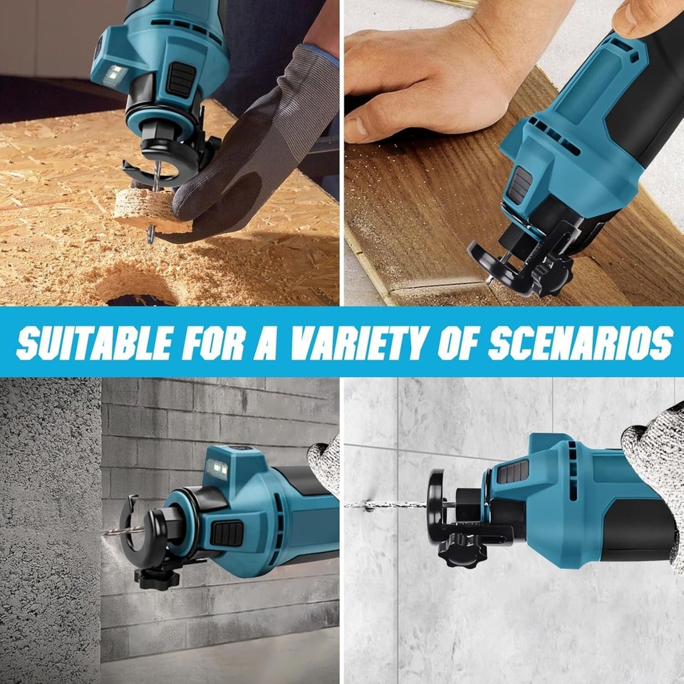 Cordless Drywall CutOut Tool for Makita 18V Battery 3 Variable Speed