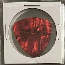 Enuff Z'Nuff Chip Z' Nuff Stage Used Tour Guitar Pick Red Glam Hair Metal '80s