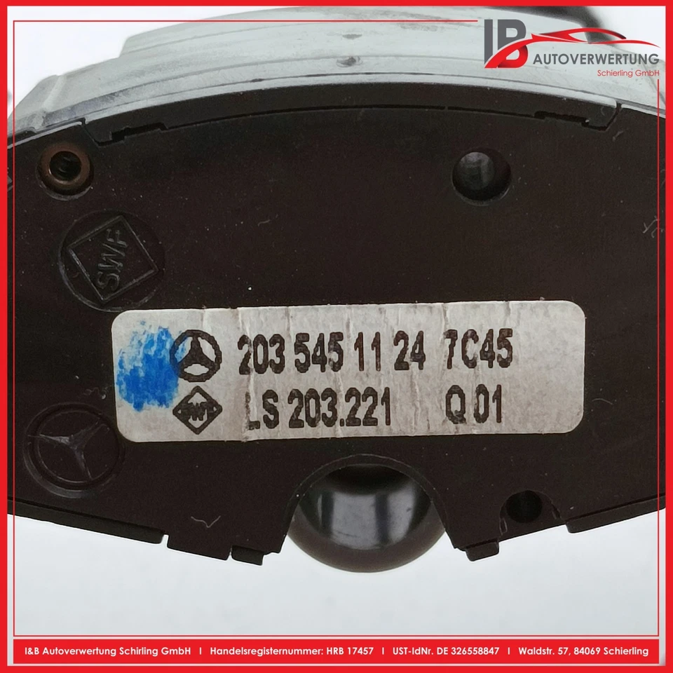 MERCEDES-BENZ W203 S203 C203 Tempomatschalter 2035451124 SWF LS203221 ORIGINAL - Bild 4 von 4