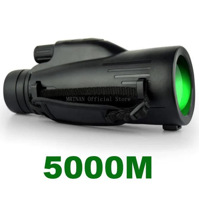 12x Zoom Monocular Telescope Hunting Plastic Black Waterproof Modern Anti-shake