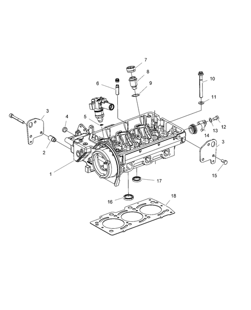 Diesel Engine Cylinder Head Diagram