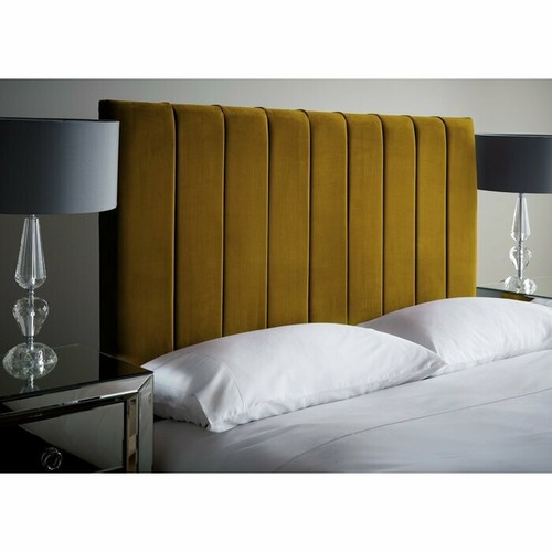 SUPERB HANDCRAFTED EIGHT VERTICAL LINED PLUSH VELVET HEADBOARD eBay