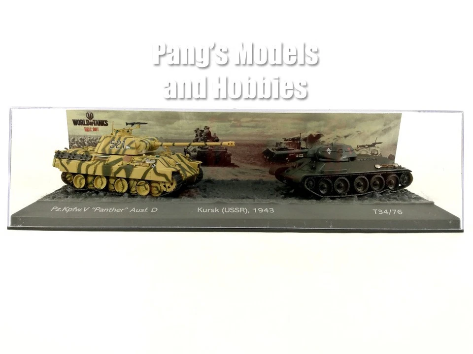 Panther vs T-34 SET of 2 - Battle of Kursk 1943 - 1/72 Scale Diecast Model - Image 4 of 4