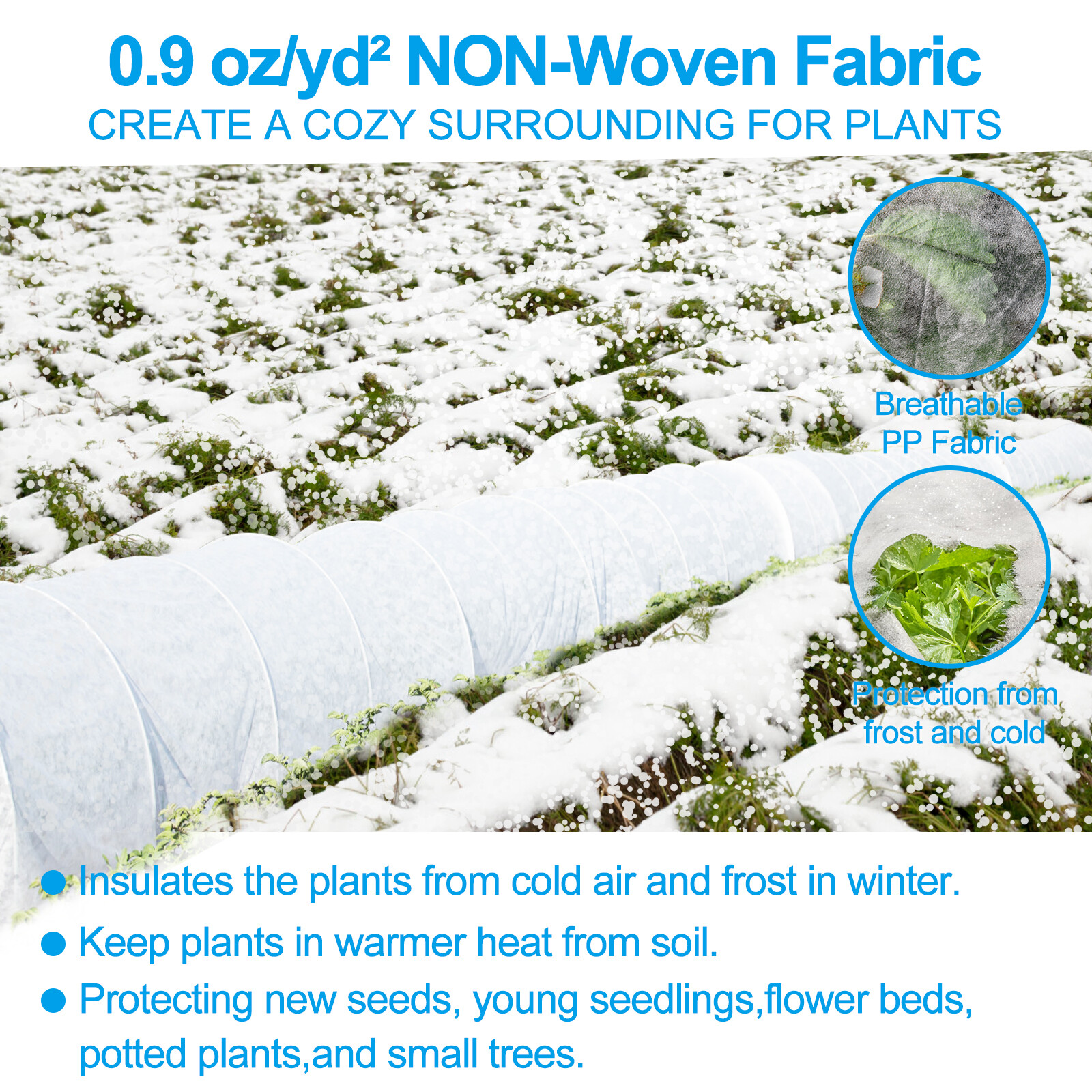Plant Covers For Freeze Protection Floating Row Cover Garden Fabric