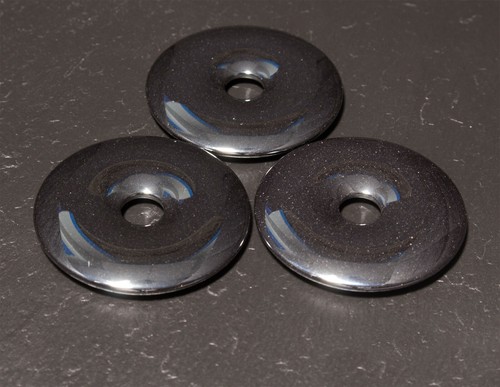 Edelstein Donuts A-L 20 30 40 50 mm für Lederband Kette Pi Scheibe Steinschatz - Bild 198 von 273