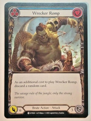 Flesh And Blood Welcome to Rathe Wrecker Romp (Blue) WTR031 Unlimited NM/M