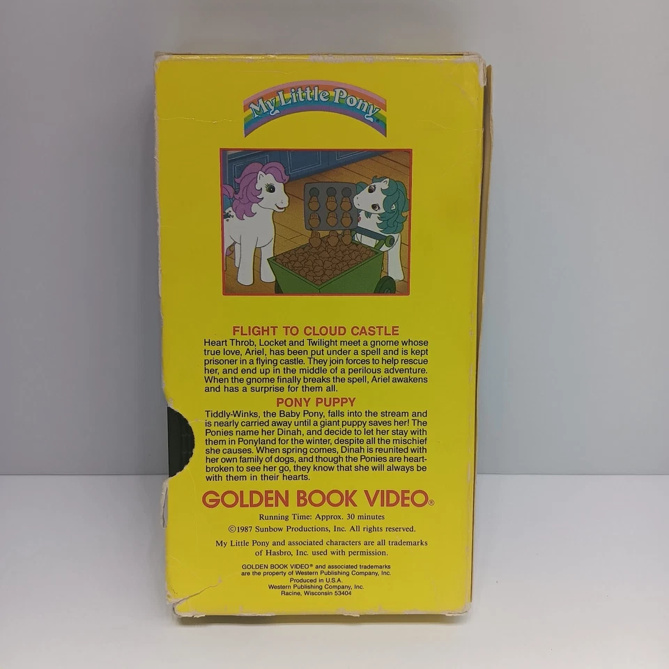Vintage My Little Pony - Flight to Cloud Castle - A Golden Book VHS RARE 1987 - Image 4 of 4