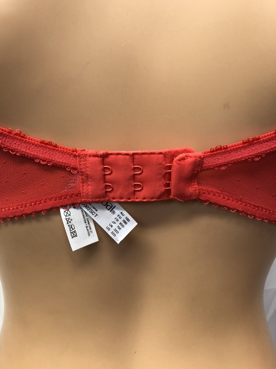 Soutien-gorge Femme Wacoal Taille 85D Rouge - Neuf Avec étiquettes, Style Classique