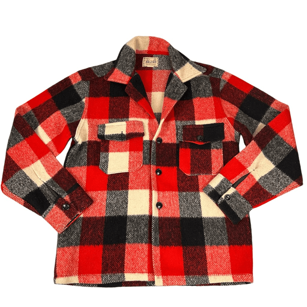 Vintage Mens Melton Wintermaster Wool Plaid Shirt Jacket Vintage Mens Melton Wintermaster Wool Plaid Shirt Jacket