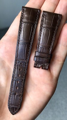 Patek Philippe 21mm x 16mm Brown Alligator Watch Strap Band D B37