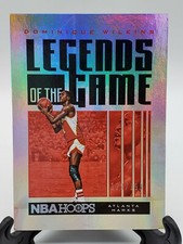 2020-2021 Panini NBA Hoops Legends Of The Game Dominique Wilkins #'d Insert Card