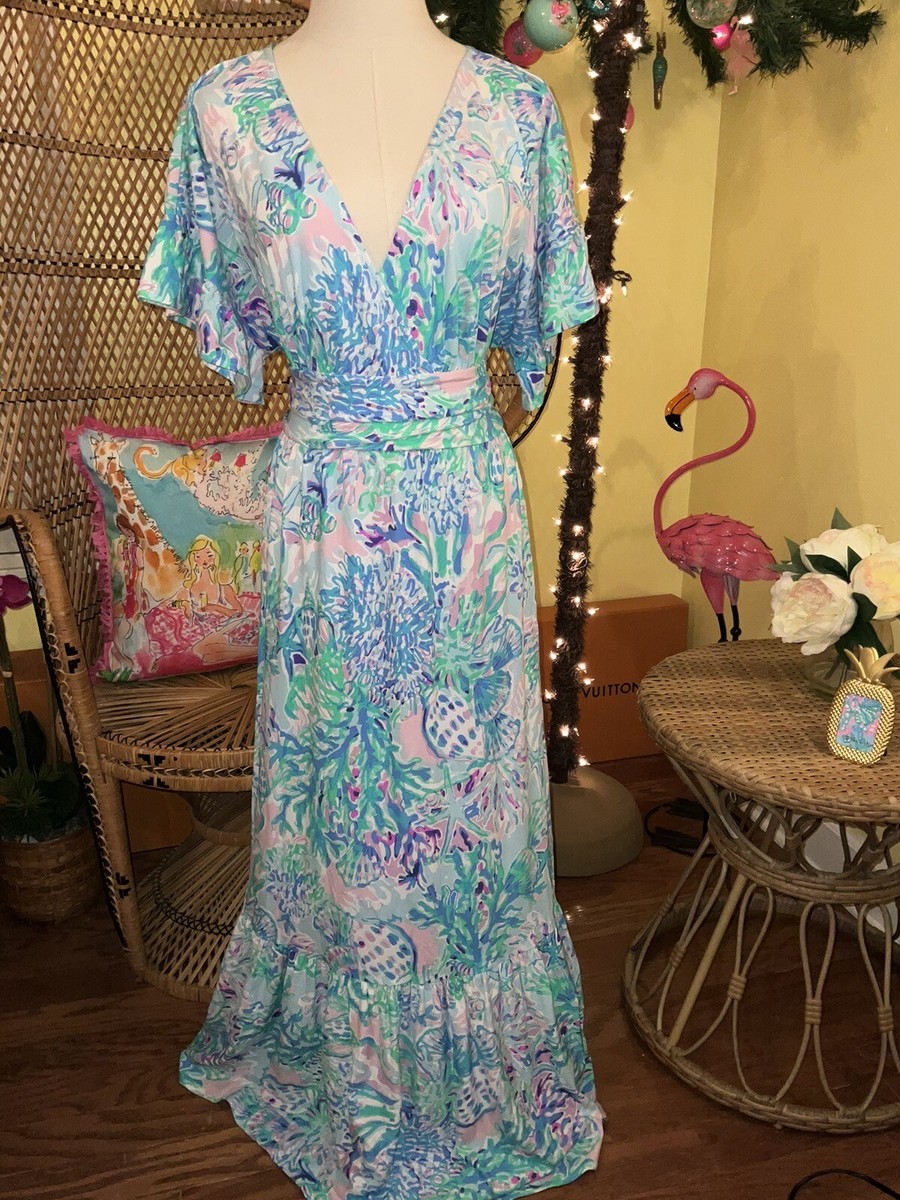 Lilly Pulitzer NWT Jessi Midi Dress Amethyst Tint Craysea $198