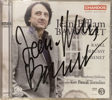 Signed JEAN-EFFLAM BAVOUZET Ravel Piano Concertos Debussy Fantaisie Chandos SACD