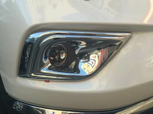 1Pair ABS Chrome Front Fog Light Lamp Trim Cover For Nissan Murano 2015-2018 - Picture 6 of 6