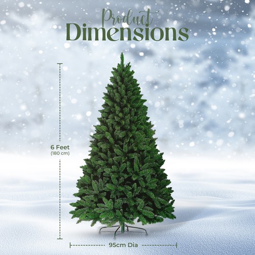 3ft-8ft Christmas Trees Colorado Xmas Green Bushy Artificial Pine Metal Stand - Picture 43 of 78